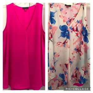 2 Vince Camuto tank blouses for one price